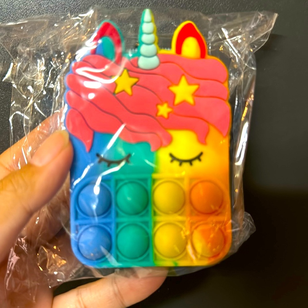 Popit unicorn coin wallet purse